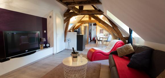 Appartement cosy et sensuel, avec baignoire balnéothérapie, centre historique de Dijon