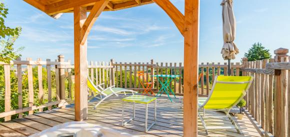 Cabane insolite pour deux piscine et terrasse avec vue, Clairac