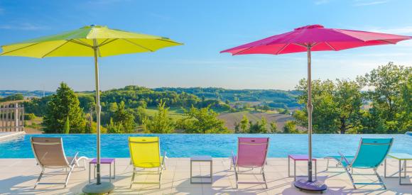 Cabane insolite pour deux piscine et terrasse avec vue, Clairac