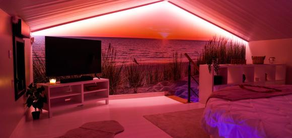 Magnifique loft sensuel avec spa et lit rond, Noirmoutier