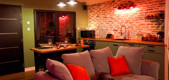 Magnifique loft sensuel avec spa et lit rond, Noirmoutier