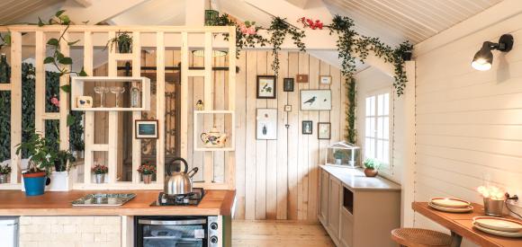 Chalet avec jacuzzi privatif et poêle à bois, proche Caen