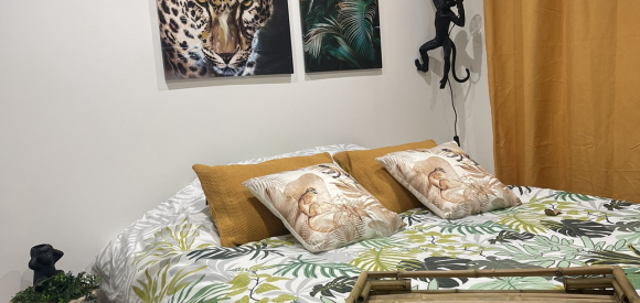 Chalet jungle en amoureux avec balnéo, Indre
