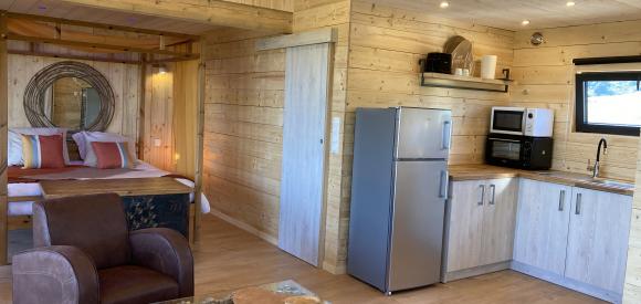 Cabane perchée "A perte de vue" avec spa privatif, près Carcassonne