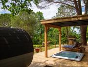 Cabane avec spa & piscine privés en Dordogne - 12