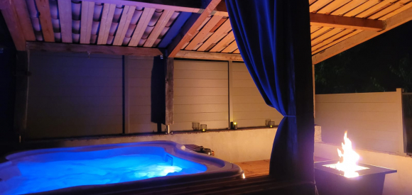 Lieu unique avec spa :détente, romantisme et gourmandise, 35 min de Nice