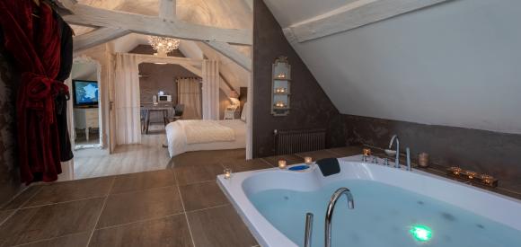 Gite avec jacuzzi privatif, romantique, entre Reims et Paris