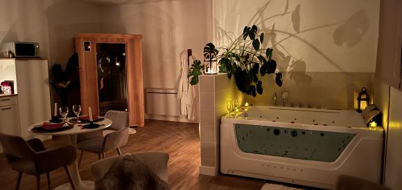 Loft avec jacuzzi balnéo et sauna privatif en Vendée