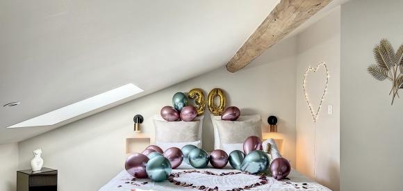 Suite Cocon Blanc avec Spa/Jacuzzi privatif à 45min de Lyon