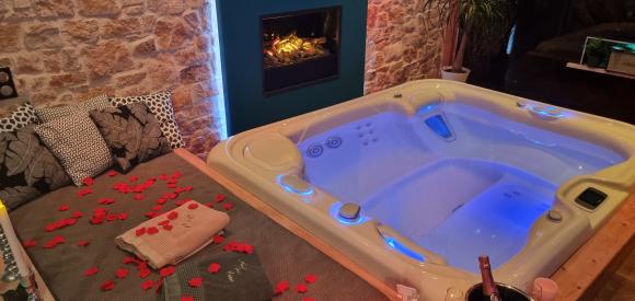 Gite de luxe avec spa, sauna et salle de cinéma, Cantal