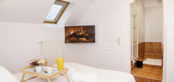 Appartement rooftop avec Jacuzzi Privatif, Centre Senlis, proche Paris
