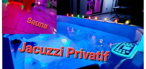 Séjour romantique en amoureux avec Jacuzzi et Sauna privatif dans maison indépendante àYchoux, proche Biscarrosse