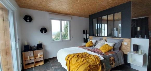 Loft de luxe avec piscine, spa et sauna individuels, à 10 min de Carcassonne