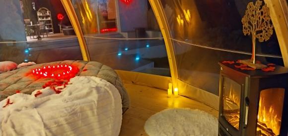 Féerie Wigwam de luxe avec piscine et spa individuels, à 10mn de Carcassonne