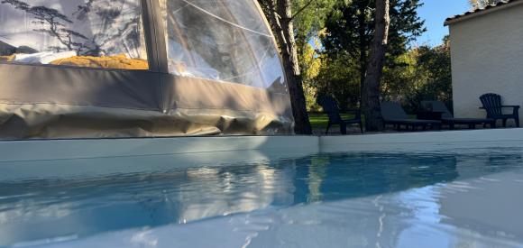 Féerie Wigwam de luxe avec piscine et spa individuels, à 10mn de Carcassonne