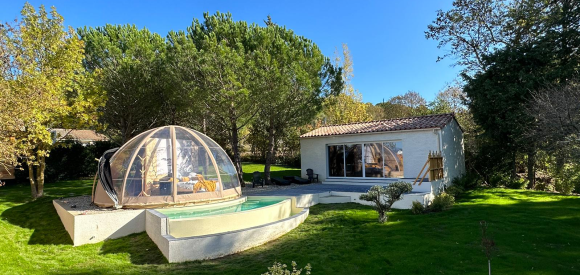 Féerie Wigwam de luxe avec piscine et spa individuels, à 10mn de Carcassonne