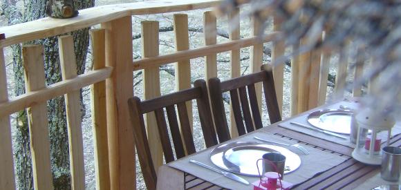 Cabane dans les arbres familiale, Chalais