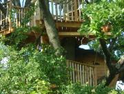 Cabane dans les arbres, vue Lac, Chalais - 5