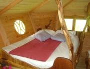 Cabane dans les arbres, vue bois et plaine, Chalais - 4