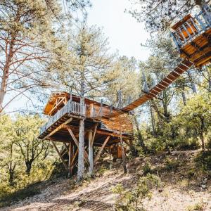 Cabanes dans les arbres avec jacuzzi privatif