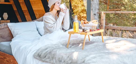 Cabane avec jacuzzi privatif