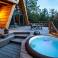 Cabane avec jacuzzi privatif
