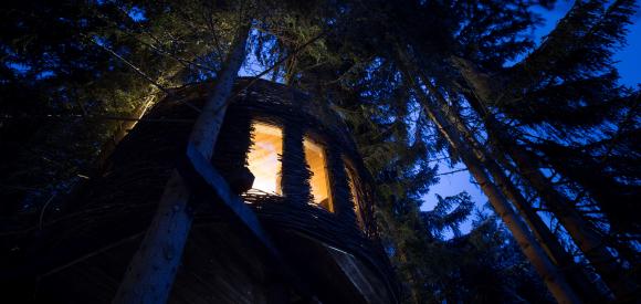 Cabane Nid, vue Mont Blanc, Savoie