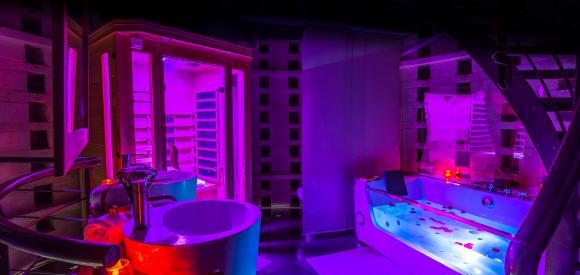 Magnifique loft avec espace sauna privatif, proche Poitiers, Futuroscope