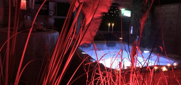 LOVE ROOM, SPA privé en terrasse couverte VUE prairie, luminothérapie, hammam Baie de Somme