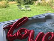LOVE ROOM, SPA privé en terrasse couverte VUE prairie, luminothérapie, hammam Baie de Somme - 14