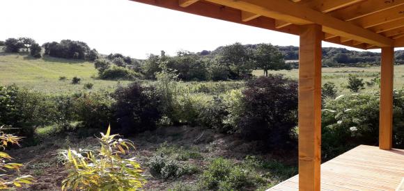 Cabane sur pilotis avec spa privatif, proche Carcassonne