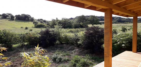 Cabane sur pilotis avec spa privatif, proche Carcassonne