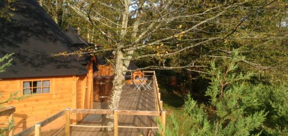 Cabane de Charme avec Bain nordique, proche Sarlat