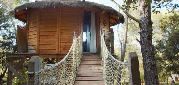 Cabane perchée spa privatif dans la nature, Var