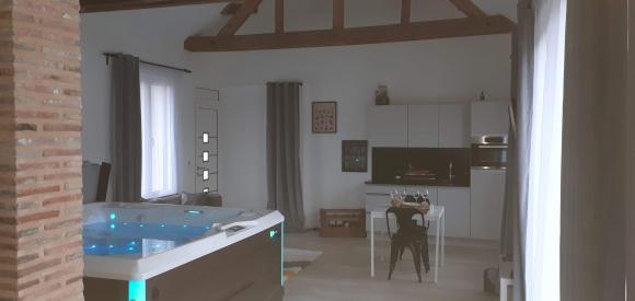 Maison pour amoureux avec spa privatif intérieur, Ladon, Loiret