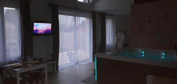 Maison pour amoureux avec spa privatif intérieur, Ladon, Loiret