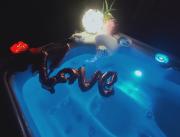 LOVE ROOM, SPA privé en terrasse couverte VUE prairie, luminothérapie, hammam Baie de Somme - 5