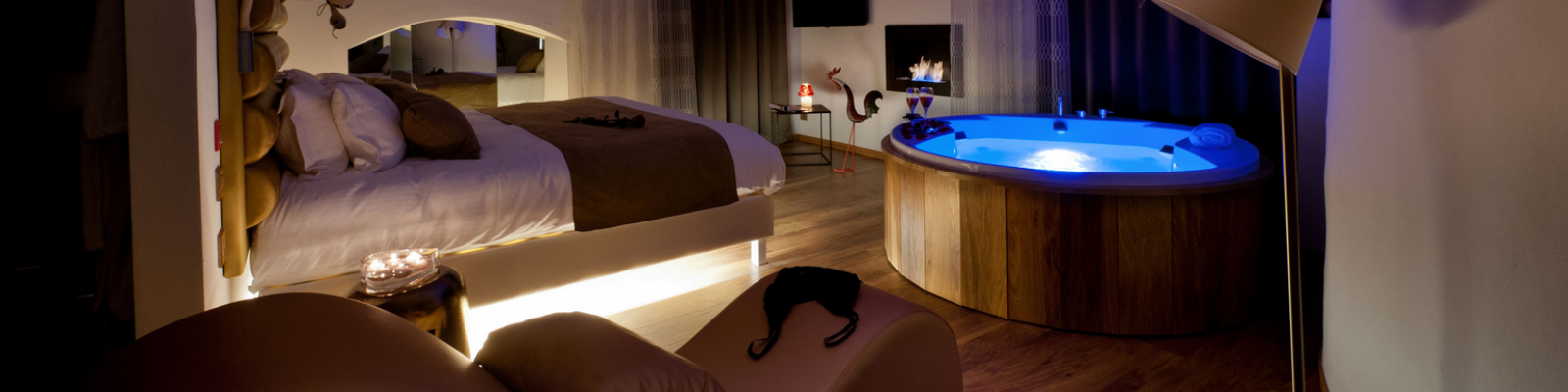 Chambre avec jacuzzi privatif